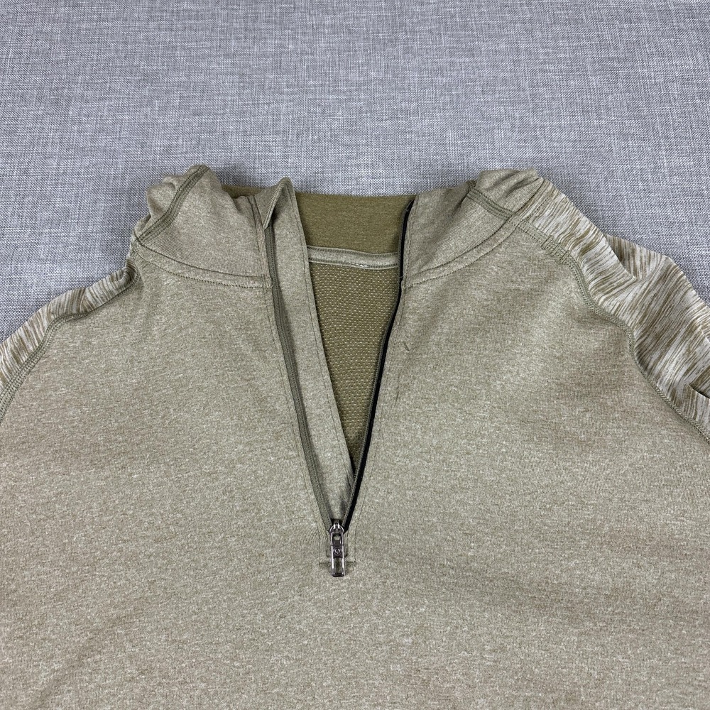 Lululemon Hoodie Mens L Green 1/4 Zip Stretch Your Head Lightweight - Picture 4 of 16